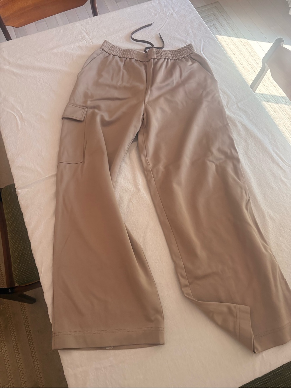 Tibi Winslow Cargo Track Pants - Taupe M
